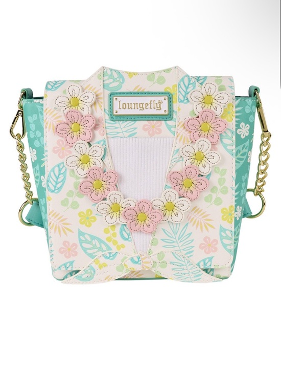 Loungefly Handbags - NWT Loungefly Tropical Floral Shirt Lei crossbody bag